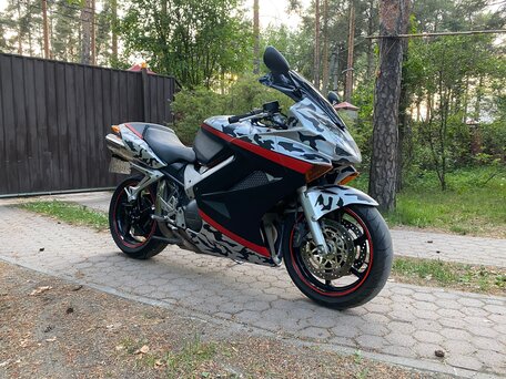 2003 Honda VFR 800, красный, 460000 рублей, вид 4