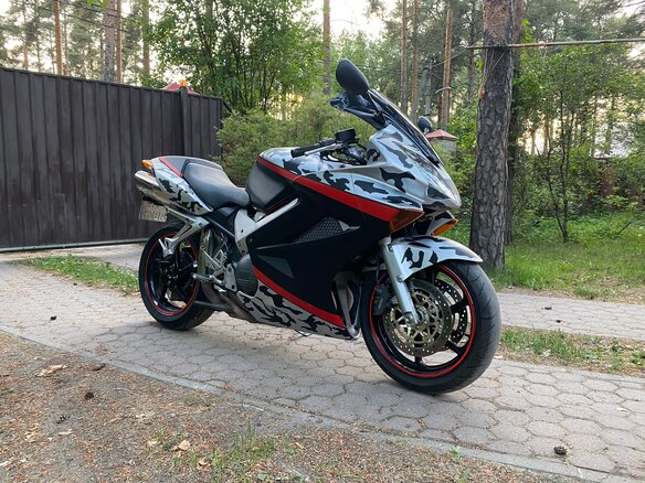 2003 Honda VFR 800, красный, 460000 рублей - вид 3