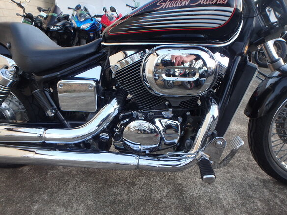 2001 Honda Shadow 750, чёрный, 510000 рублей - вид 9