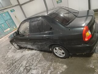 2008 Hyundai Accent ТагАЗ II, чёрный, 320000 рублей, вид 2