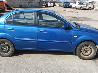 2011 Kia Rio II Рестайлинг, синий, 450000 рублей, вид 4