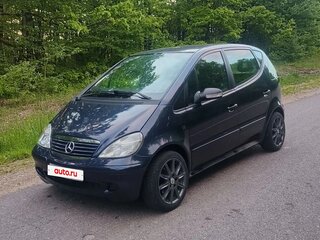 2003 Mercedes-Benz A-Класс 170 I (W168) Рестайлинг, синий, 460000 рублей, вид 1