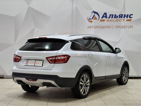 2019 Lada (ВАЗ) Vesta SW Cross I, белый, 950000 рублей, вид 3