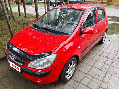 2009 Hyundai Getz I Рестайлинг, красный, 550000 рублей, вид 2