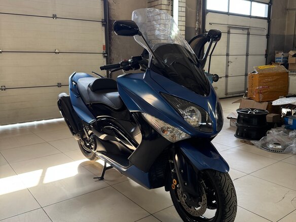 2009 Yamaha TMAX, синий, 450000 рублей - вид 12