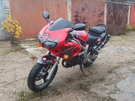 2002 Suzuki SV 400, красный, 257000 рублей, вид 4