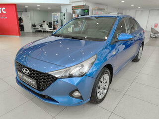 2021 Hyundai Solaris II Рестайлинг, синий, 1480000 рублей, вид 1