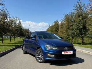 2019 Volkswagen Polo V Рестайлинг, синий, 1300000 рублей, вид 5
