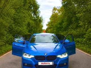 2017 BMW 3 серии 320i xDrive VI (F3x) Рестайлинг, синий, 2400000 рублей, вид 3