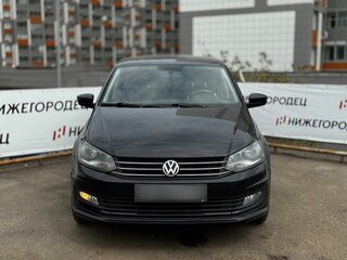 2015 Volkswagen Polo V Рестайлинг, чёрный, 799000 рублей, вид 2