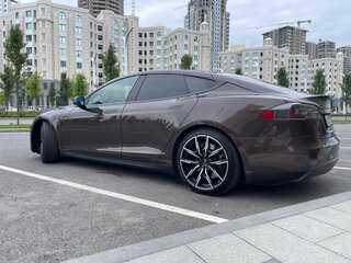 2013 Tesla Model S P85 I, коричневый, 2100000 рублей, вид 3