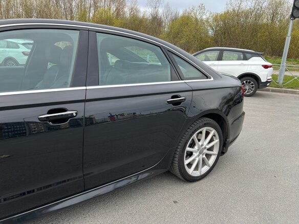 2015 Audi A6 IV (C7) Рестайлинг, чёрный - вид 9