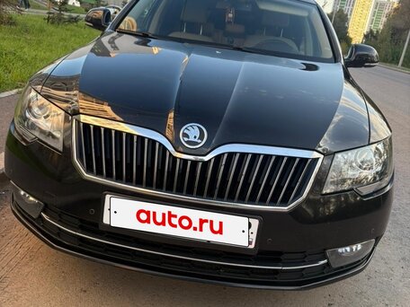 2014 Skoda Superb DSG II Рестайлинг, чёрный, 1100000 рублей, вид 2