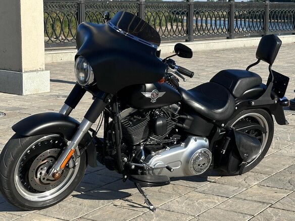 2014 Harley-Davidson Fat Boy, чёрный, 1350000 рублей