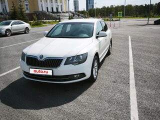2014 Skoda Superb DSG II Рестайлинг, белый, 1070000 рублей, вид 1