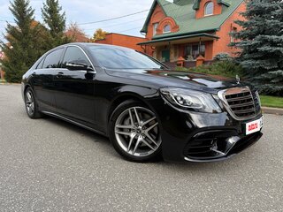 2018 Mercedes-Benz S-Класс 450 Long VI (W222, C217) Рестайлинг, чёрный, 5200000 рублей, вид 2