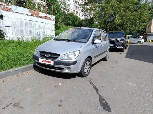 2009 Hyundai Getz I Рестайлинг, серебристый, 570000 рублей
