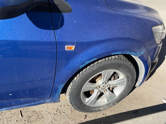 2012 Chevrolet Aveo II, синий, 380000 рублей - вид 4