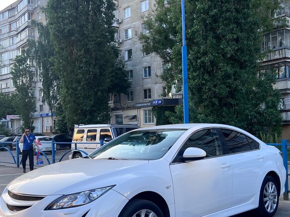 2012 Mazda 6 II (GH) Рестайлинг, белый, 1240000 рублей