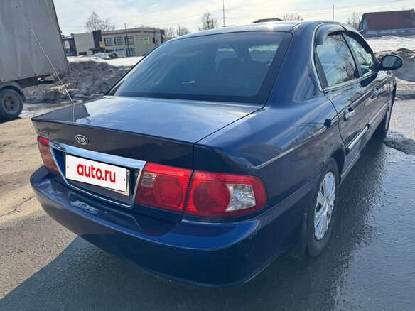 2005 Kia Magentis I Рестайлинг, синий, 200000 рублей - вид 2