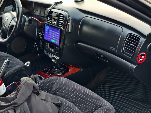 2008 Hyundai Sonata ТагАЗ IV (EF) Рестайлинг, чёрный, 470000 рублей - вид 5