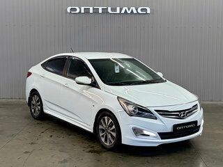 2015 Hyundai Solaris I Рестайлинг, белый, 947000 рублей, вид 3