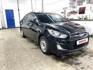 2012 Hyundai Solaris I, чёрный, 890000 рублей, вид 1
