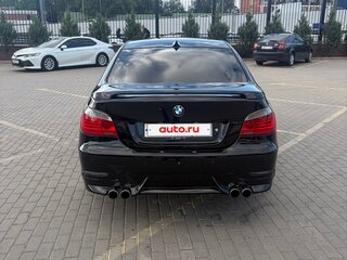 2008 BMW 5 серии 525i V (E60/E61) Рестайлинг, чёрный, 1310000 рублей, вид 4