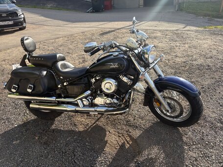 2007 Yamaha XVS650 Drag Star, синий, 456564 рублей, вид 3