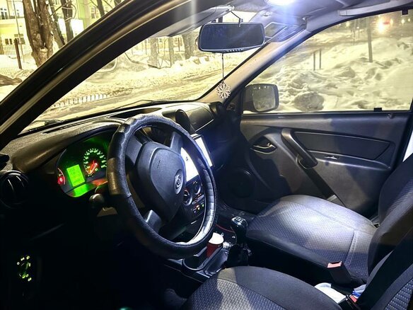 2012 Lada (ВАЗ) Granta I, чёрный - вид 5