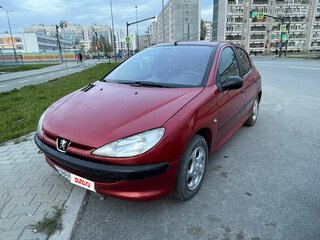 2002 Peugeot 206, красный, 280000 рублей, вид 1