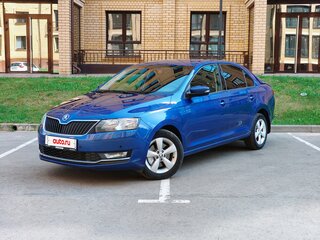 2017 Skoda Rapid I Рестайлинг, синий, 1075000 рублей, вид 1
