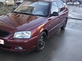 2008 Hyundai Accent ТагАЗ II, красный, 270000 рублей, вид 1
