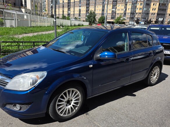 2008 Opel Astra H Рестайлинг, синий, 350000 рублей