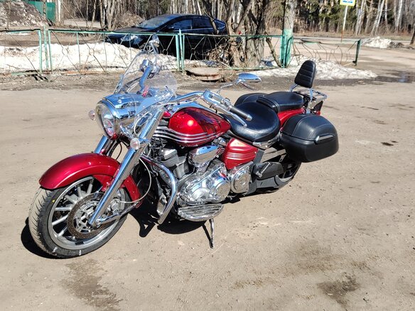 2012 Yamaha XV 1900, красный, 1300000 рублей