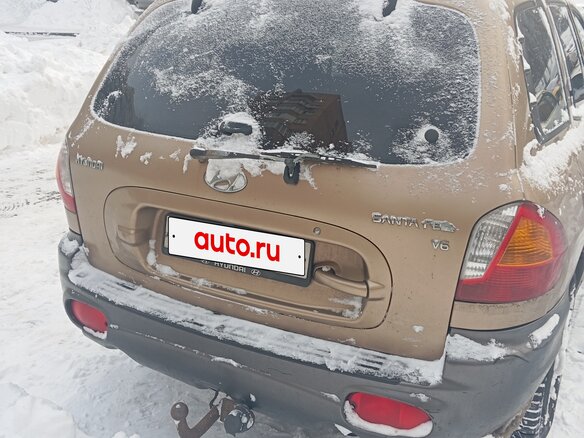 2003 Hyundai Santa Fe I, коричневый, 465000 рублей - вид 2