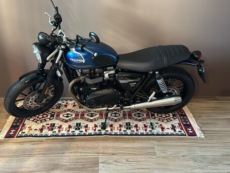 2021 Triumph Street Twin, синий, 1000000 рублей, вид 2