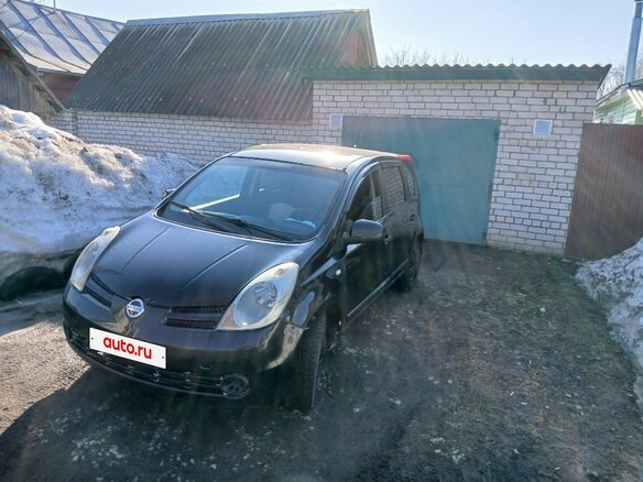 2008 Nissan Note I, чёрный - вид 2