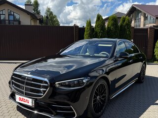 2021 Mercedes-Benz S-Класс 450 Long 4MATIC VII (W223), чёрный, 12000000 рублей, вид 2