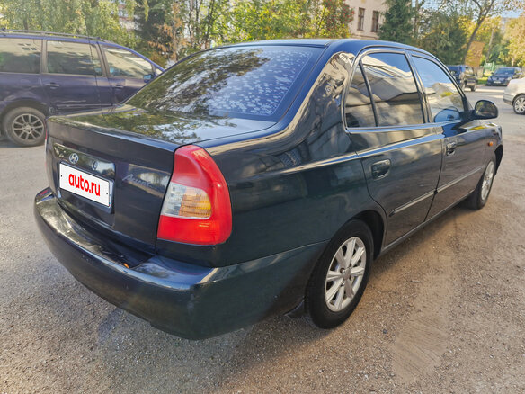 2008 Hyundai Accent ТагАЗ II, чёрный - вид 6
