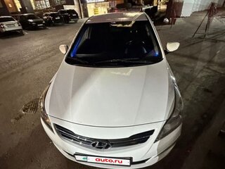 2014 Hyundai Solaris I Рестайлинг, белый, 800000 рублей, вид 3