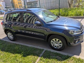 2014 Volkswagen Tiguan I Рестайлинг, синий, 1490000 рублей, вид 4