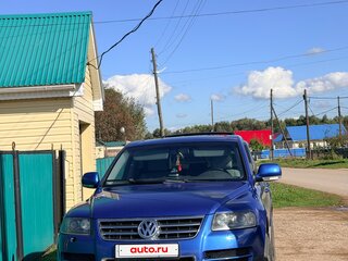2006 Volkswagen Touareg I, синий, 800000 рублей, вид 2