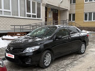 2012 Toyota Corolla X (E140, E150) Рестайлинг, чёрный, 1600000 рублей, вид 2