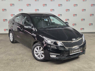 2015 Kia Rio III Рестайлинг, чёрный, 729000 рублей, вид 1