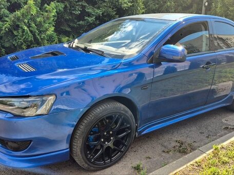 2008 Mitsubishi Lancer X, синий, 900000 рублей, вид 5