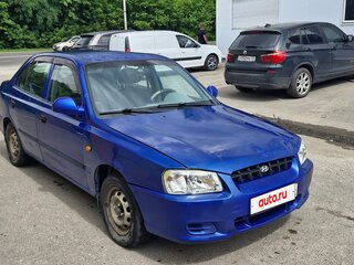 2003 Hyundai Accent ТагАЗ II, синий, 240000 рублей, вид 4