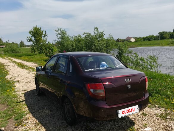 2012 Lada (ВАЗ) Granta I, коричневый, 299990 рублей - вид 3