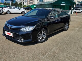 2016 Toyota Camry VII (XV50) Рестайлинг, чёрный, 2100000 рублей, вид 1
