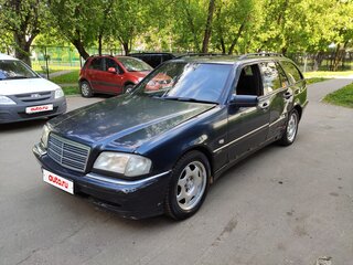 1997 Mercedes-Benz C-Класс 240 I (W202) Рестайлинг, синий, 140000 рублей, вид 1